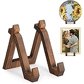 ANBOXIT Plate Display Stand, 6 Inch Plate Holder for Displaying | Decorative Plate Stand for Picture Frame Dish Photo Plaque Platter Wood Stand