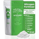RAW Nitrogen Fertilizer - Water Soluble, Fertilizer for Vegetables, 2 oz | Hydroponic Nitrogen Fertilizer for Vegetables, Indoor Plants, Gardens, Soil &amp; Foliar Feeding - For Stem Development
