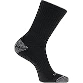 Merrell unisex-adult Men's and Women's Merino Wool Tactical Crew Socks - Arch Support & Moisture Management