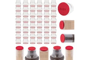 Ruby Sliders As Seen On TV by BulbHead - Red Means They’re Authentic - Premium Chair Covers Protect Hardwood & Tile Floors - Fits Most Furniture Leg Sizes & Shapes ,Clear- 8 Count (Pack of 6)