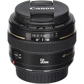 Canon EF 50mm f/1.4 USM Standard & Medium Telephoto Lens for Canon SLR Cameras - Fixed (Renewed)