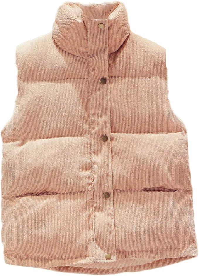 Amazon レディース ダウンベスト ベスト トップス 中綿 ショート丈 無地 ゆったり おしゃれ シンプル 軽量 防寒 防風 暖かい 春 秋 冬 上着 ダウンジャケット ダウンコート アウトドア 中綿コート アウター 秋冬 大きいサイズ ベスト 通販