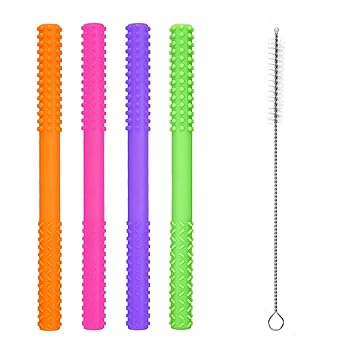 teething straws amazon