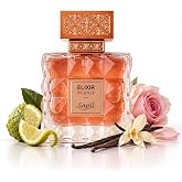 Sapil Elixir Intense Romantic Rose Perfume with Amber EDP 3.4oz 100ml | Rose perfume with bergamot, pink pepper, watery jasmine and amber for date nights and weddings