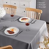 Deconovo Water Resistant Rectangular Tablecloth 59x79in Oxford Fabric view 3