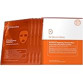 Dr Dennis Gross Vitamin C Lactic Biocellulose Brightening Treatment Mask, Revive Dry, Visibly Damaged Skin, 4 Pack
