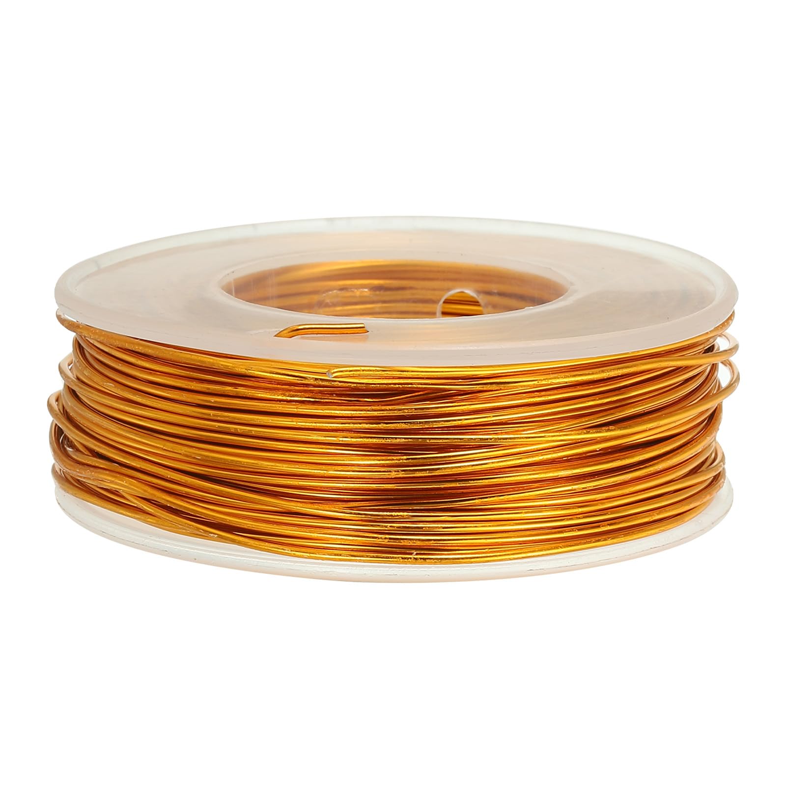 PATIKIL 100 Feet Aluminum Craft Wire, 1.0mm/18 Gauge Anodized Bendable Sculpting Aluminum Wire for Crafts Floral Wreath Jewelry Making, Gold