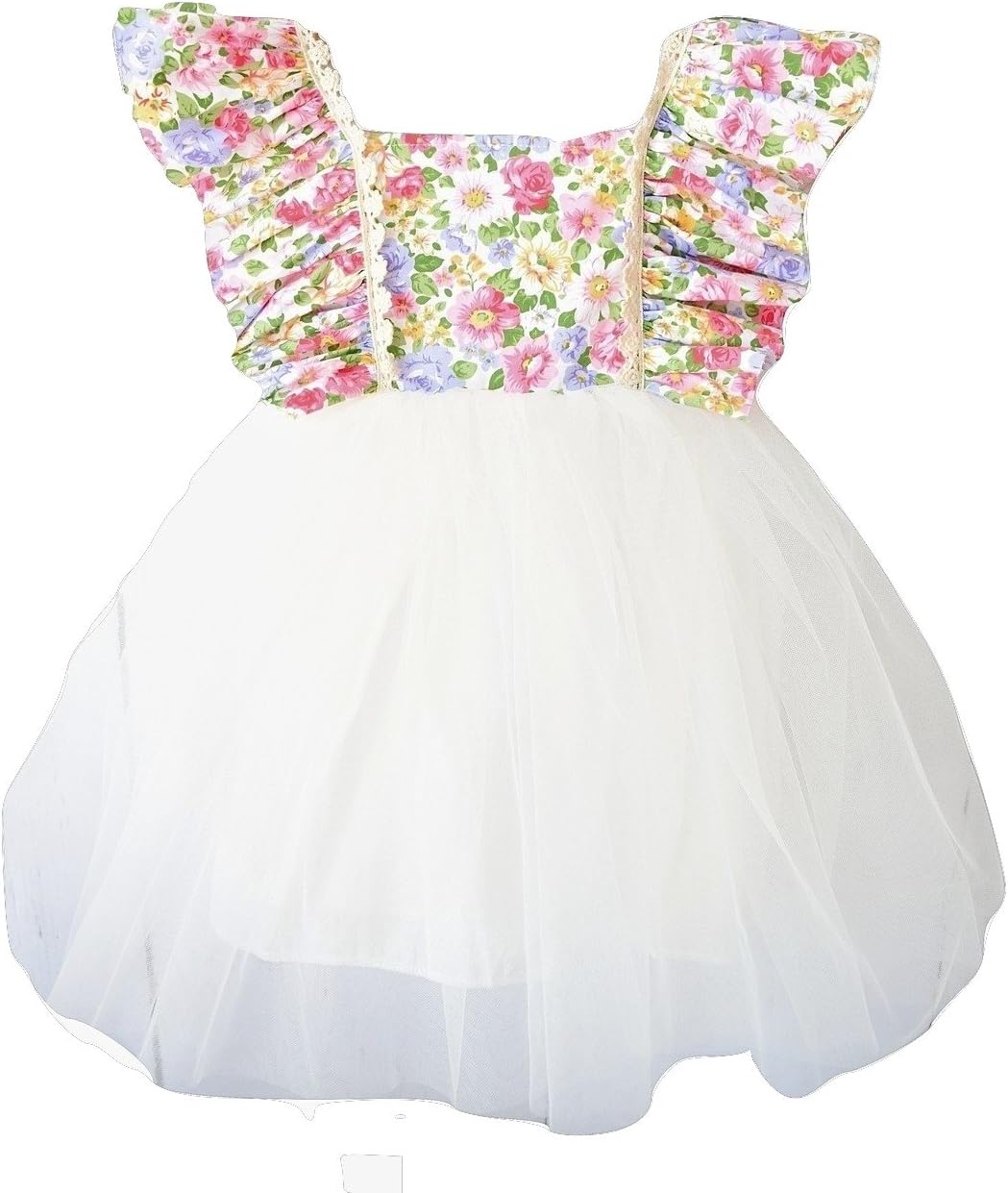 Girls Floral Tutu Flower Dress- Boutique Clothes and Dresses for Baby Girl