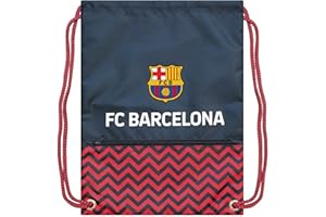 Icon Sports Fan Shop FC Barcelona World Soccer Club Barça Team Logo Officially Licensed Barca Drawstring Cinch Bag (Clipboard Navy, ONE SIZE)