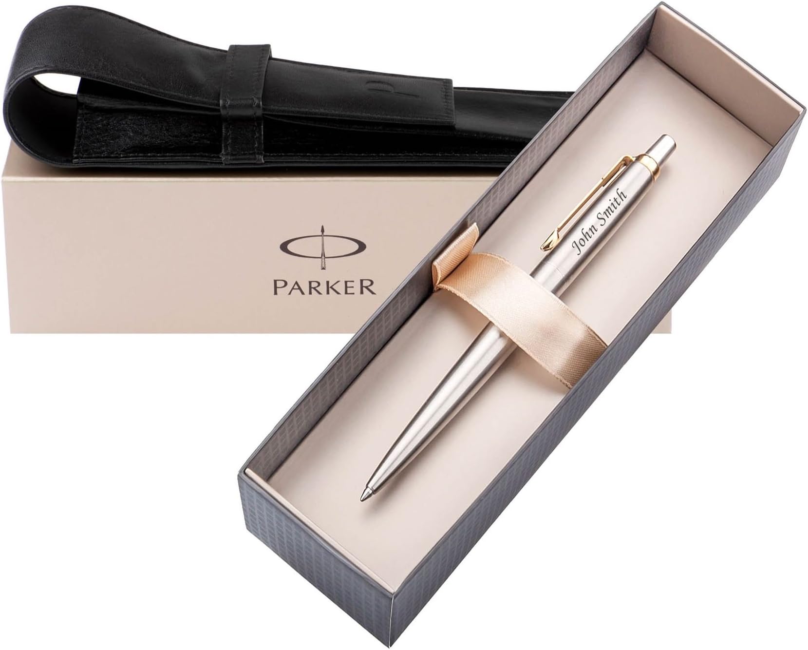 Unique Personalized Gift - Engraved PARKER PEN JOTTER ballpoint pen, Ideal Anniversary, Father's Day, Wedding, Birthday or Gift Idea, Gifts for men, Gifts for woman - GOLD CLIP by Personalized Gifts Ideas