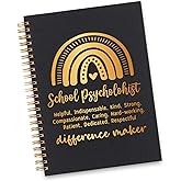 School Psychologist Spiral Notebook, School Psychologist Gifts for Women, Inspirational School Psychologist Difference Maker Appreciation Thank You Gifts Spiral Notebooks WA24
