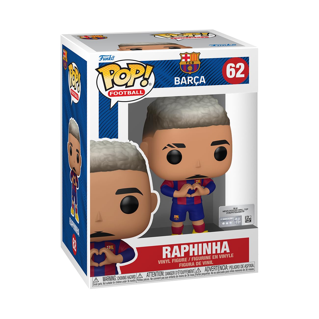 Funko POP! Football: Barcelona FC - Raphinha - Collectable Vinyl Figure - Gift Idea - Official Merchandise - Toys For Kids & Adults - Model Figure for Collectors and Display