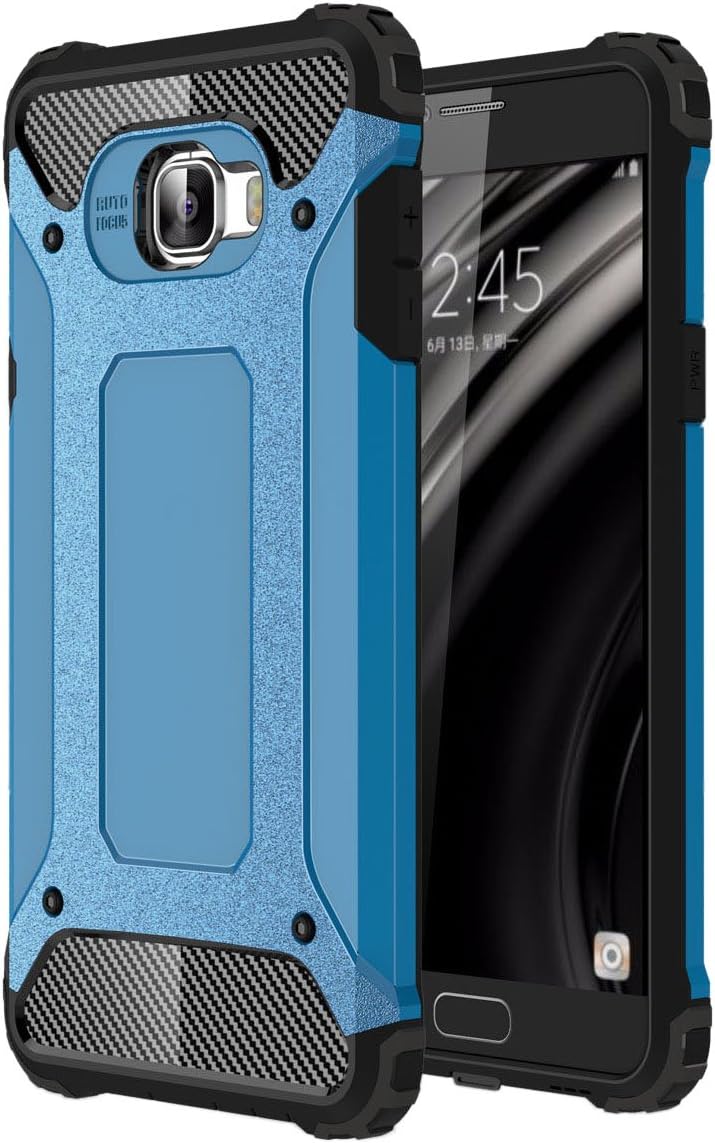 Samsung Galaxy C7 Case, Pasonomi [Full body] [Heavy Duty] Rugged Hybrid Dual Layer Armor Shockproof Cover for Samsung Galaxy C7 C7000 (Blue)