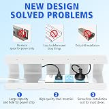 ENONCI Under Desk Cable Management Tray No Drill Steel Power Strip Holder view 5