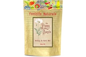 Foothills Naturals Blue Poppy Seeds – Whole – 454 g (1 lb) Culinary Baking Ingredient