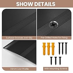Orechic 36" L x 4" W Aluminum Floor Transition