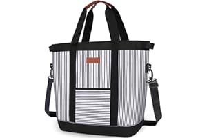 INSMEER Extra Large Tote Cooler Bags - 45 Cans/35L, Collapsible Soft Side Cooler with Shoulder Strap, Leakproof/Waterproof/In
