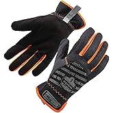 Ergodyne unisex adult QuickCuff Mechanics Gloves, Black, XX-Large US