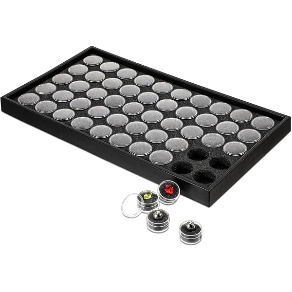 Small Display Case 12-Piece Small Round Display Boxes With Clear Lids ...