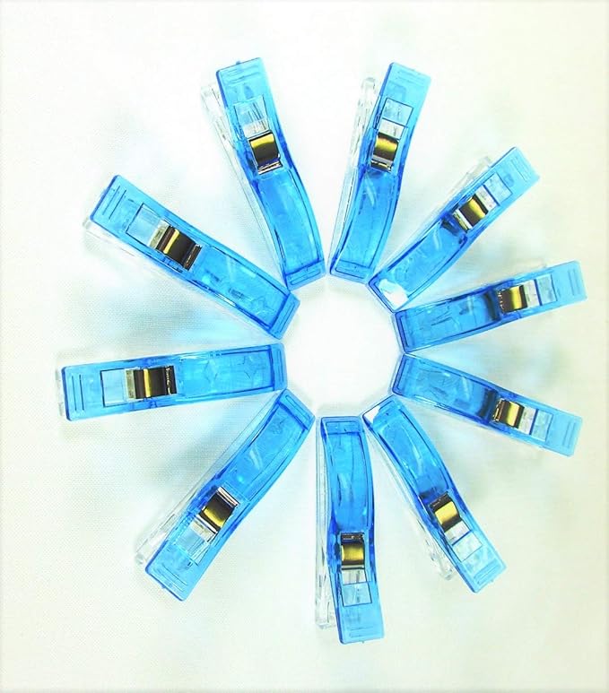 Tidy Crafts Sewing Clips Set of 50 Jumbo Wonder Quilting Clips