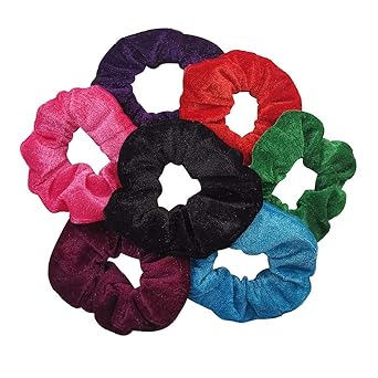 Vertily Hair Ties Ropes Scrunchie 7pcs Hair Scrunchies Velvet