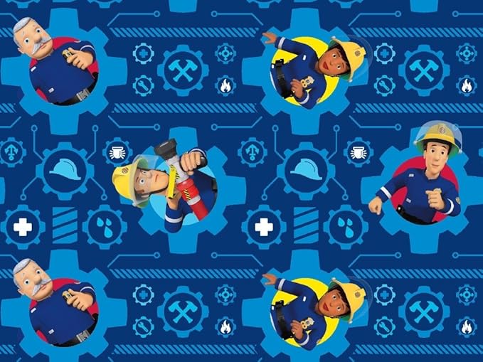 Baumwolljersey Feuerwehrmann Sam 1, Meterware ab 0,5 m/Top-Qualität/Öko-Tex 100 / Stoffe Hemmers Exklusiv