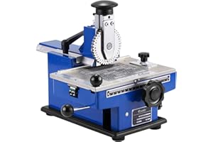 Consfly Metal Nameplate Stamping Machine Semi-Automatic Embosser Label Printing Marking Machine Dog Tag Printer (6mm Character Wheel)