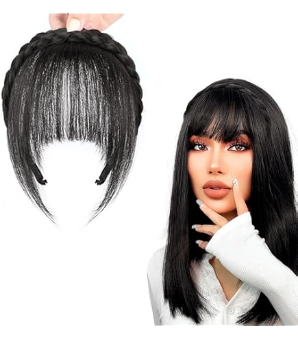 Amazon.com : SARLA Braided Headband with 3 Detachable Clip  display picture 2