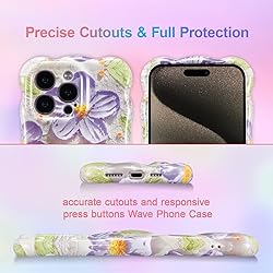 UEEBAI Ripple Case for iPhone 13 Pro Max, Cute