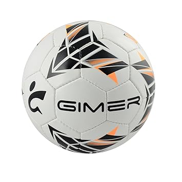 GIMER 7/604, balón fútbol Sala Unisex-Adulto, Blanco, 28 x 15 x 13 ...