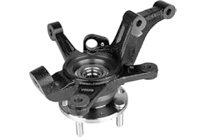 RICMJEND Front Steering Knuckle & Wheel Bearing Hub Assembly Compatible with Chevy Aveo 2004-2011,Aveo5 2007-2011,Pontiac G3 2009-2010,Left Driver Side Replaces #96535190