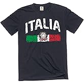 Silk Road Tees Italia T-Shirt Italy Flag Italian Mens Tee Shirt