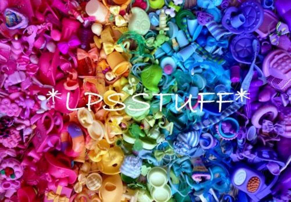Littlest Pet Shop LPSSmall Accessories Toy Food Clothes Lot of 10 Pcs RANDOM