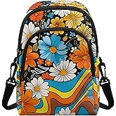 Ctsgobvahy Polyester Sling Bag Adjustable Strap Crossbody Shoulder Purse Lightweight for Travel Daily Casual