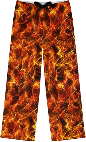 pants with flames on them