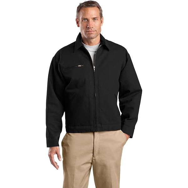 Amazon.com: CornerStone Unisex Duck Cloth Work Jacket | Zip Up