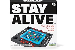 PlayMonster Stay Alive Board Game - Family Game Night, Strategic Game Play, Retro Board Games, The Ultimate Survival, Multi-Player, for Kids, Ages 8+