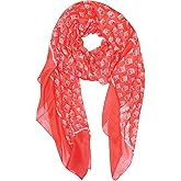 Peach Couture Summer Lightweight Soft Animal Bird Owl Printed Sheer Scarf Shawl