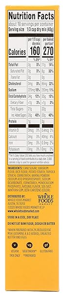 365 BY WHOLE FOODS MARKET, GLUTEN FREE YELLOW CAKE MIX, 16 OZ