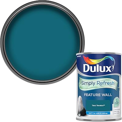 Dulux Simply Refresh Teal Tension Matt Emulsion Paint 1.25L One Coat