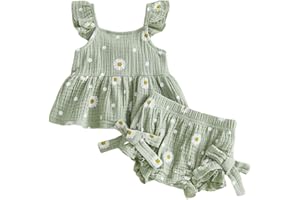 Baby Girl Summer Clothes Strawberry Cherry Ruffle Dress Tops Shorts Sets Bow Flower Bloomers Infant Newborn Outfit
