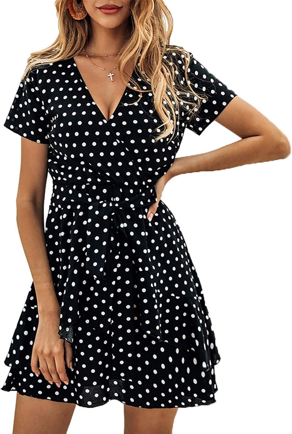 floral print ruffle dress