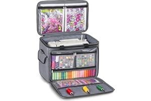 JJRING Sewing Machine Carrying Case, Portable Sewing Machine Bag with Shoulder Strap, Heavy Duty Sewing Machine Tote Suitable for Standard Sewing Machines, Grey