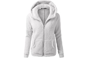 YOUTS Sherpa Jackets for Women Zip Up Hoodies Tops Fleece Sweaters Fall Winter Coats Long Sleeve Shirts With Pocket