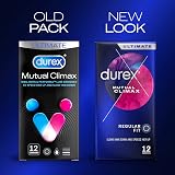 Durex Mutual Climax Condoms 12 Pack – Ribbed & dotted, Performa Lubricant view 3