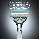 Wilkinson Sword Quattro Essential 4 For Men Sensitive Titanium Razor 12 Refills view 4