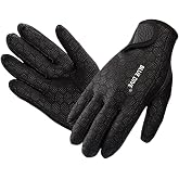 EXCEREY 1.5MM Surf Snorkeling Float Swimming Neoprene Skid-Proof Wetsuit Diving Gloves