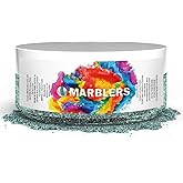 MARBLERS Teal Mica Powder [Steel Blue Pearl] 1oz (28g) | Cosmetic Grade | Epoxy Resin Pigment | Dye | Non-Toxic, Vegan, Cruelty-Free | Lip Gloss, Nails, Body Butter | Bath Bomb, Candle & Soap Making
