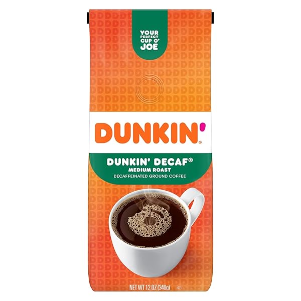 DUNKIN’ DONUTS® GROUND COFFEE, MEDIUM ROAST, DECAF, 12...
