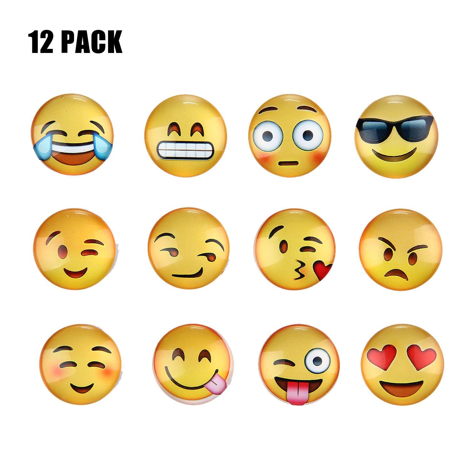AOLVO Emoji imanes de Nevera, 12 Piezas imanes de Nevera para ...